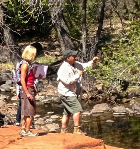 learning about plants near water with the foragers path